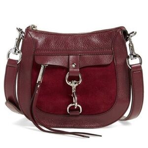 REBECCA MINKOFF CROSSBODY DOG CLIP SADDLE BAG
